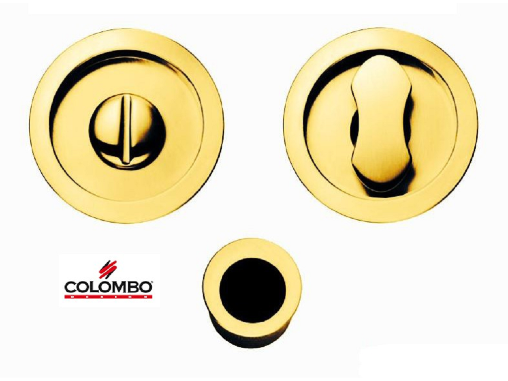 maniglia incasso tondo open con nottolino hps- colombo design.png Maniglia Incasso Tondo Porta Scorrevole modello Open d.57/48 con Nottolino HPS-Zirconium Gold | Colombo Design - immagine 1